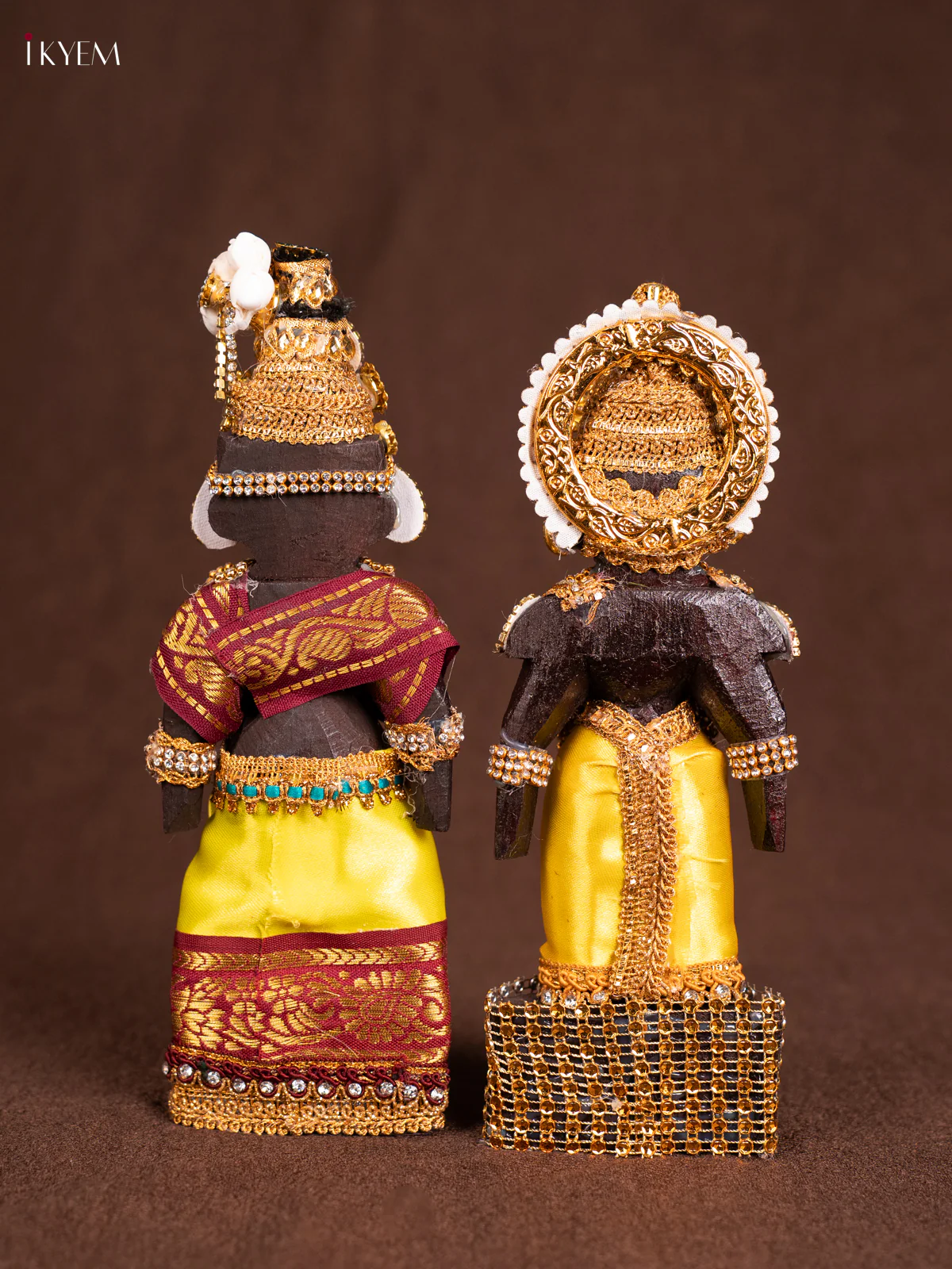 Balaji Padmavathy Thayar MARAPACHI Seer Varisai- Golu Display Doll - Lemon Yellow 8 inch - KN31249 - Image 5