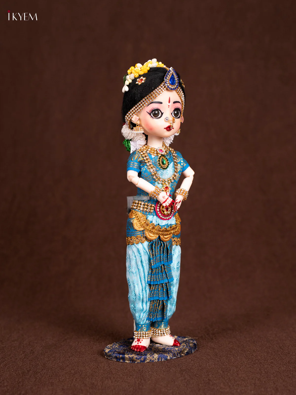 Bharatha Natyam - Seer Varisai-Sky Blue 12 inch - KN31250 - Image 3