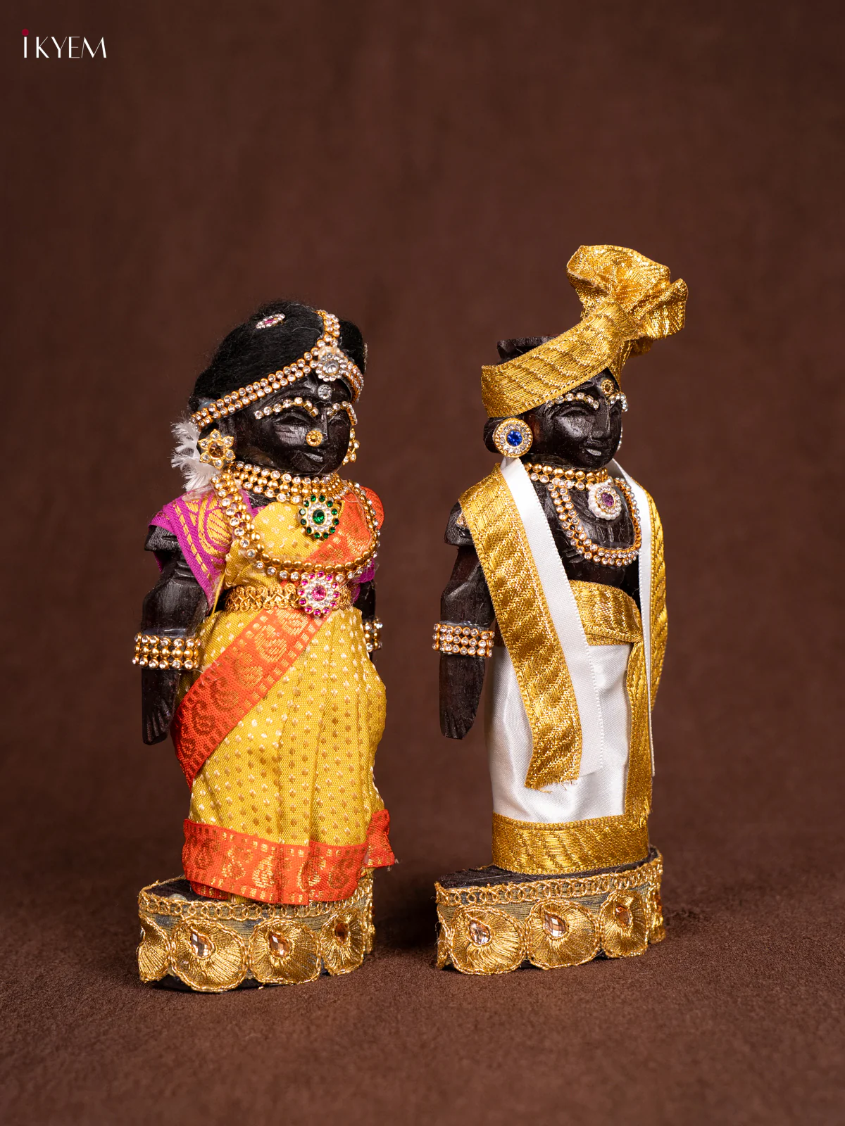 Iyengar Style Marapachi- Golu Display Doll - Musted Yellow 8 Inches - KN31266 - Image 2