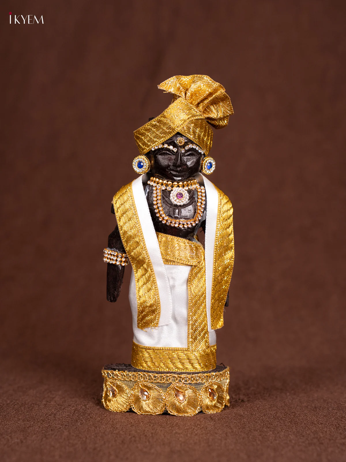 Iyengar Style Marapachi- Golu Display Doll - Musted Yellow 8 Inches - KN31266 - Image 3