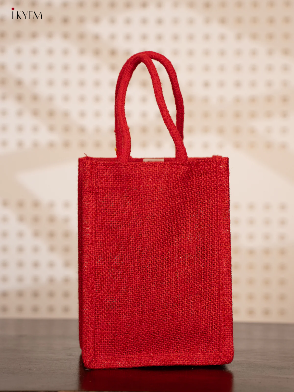 Tanjore Style krishna Printed Jute bags - KE21111 - Image 4
