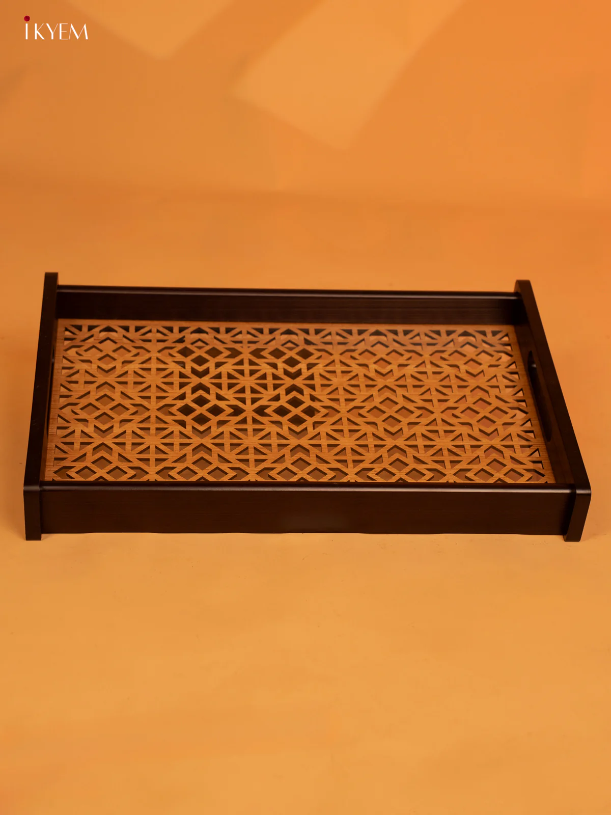 Wooden Tray With Laser-etched geometric patterns (16×10)- KL18144 - Image 4
