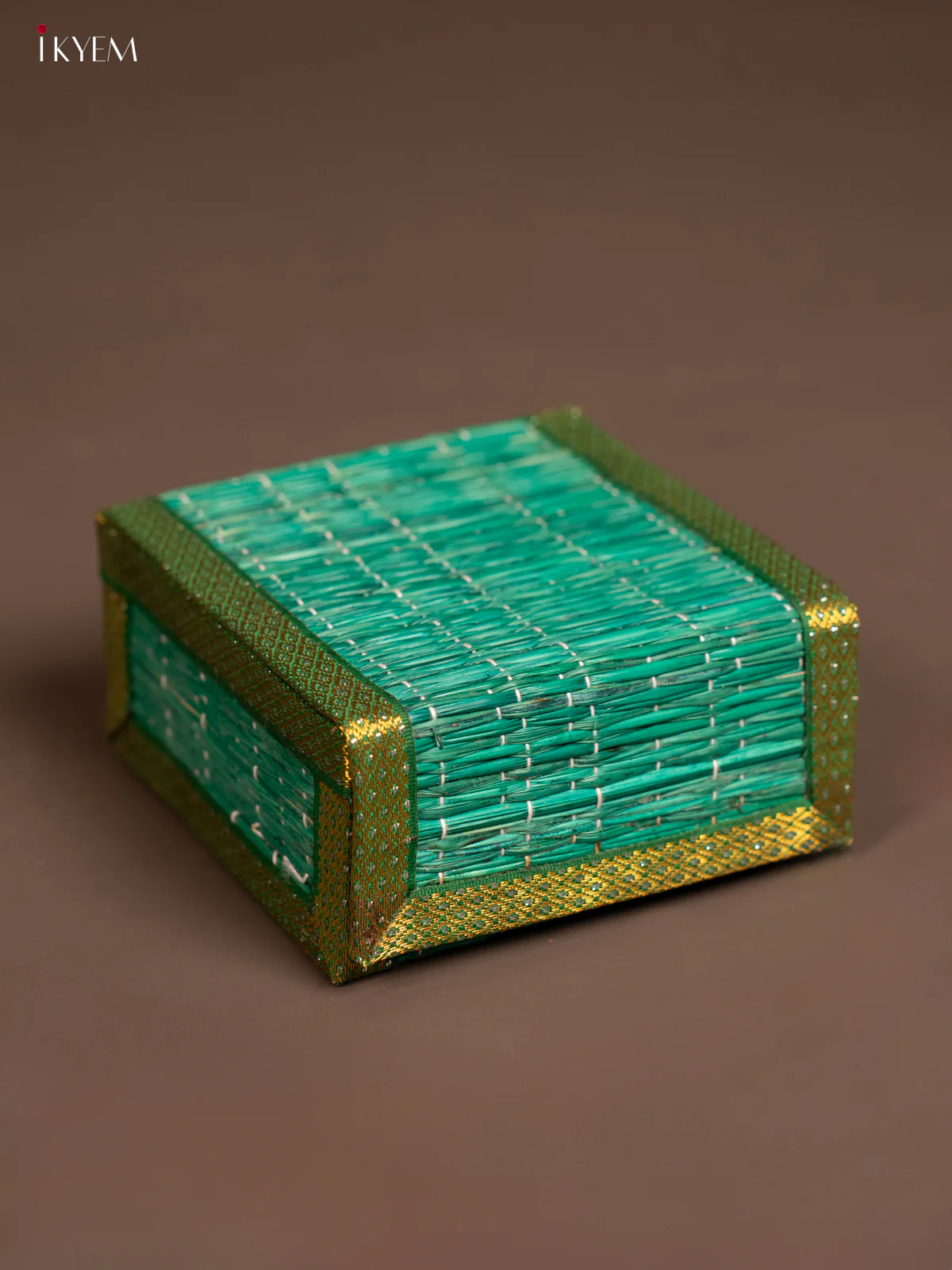 Decorative Light Green Foldable Korai Trinket Box - KF09113 - Image 3