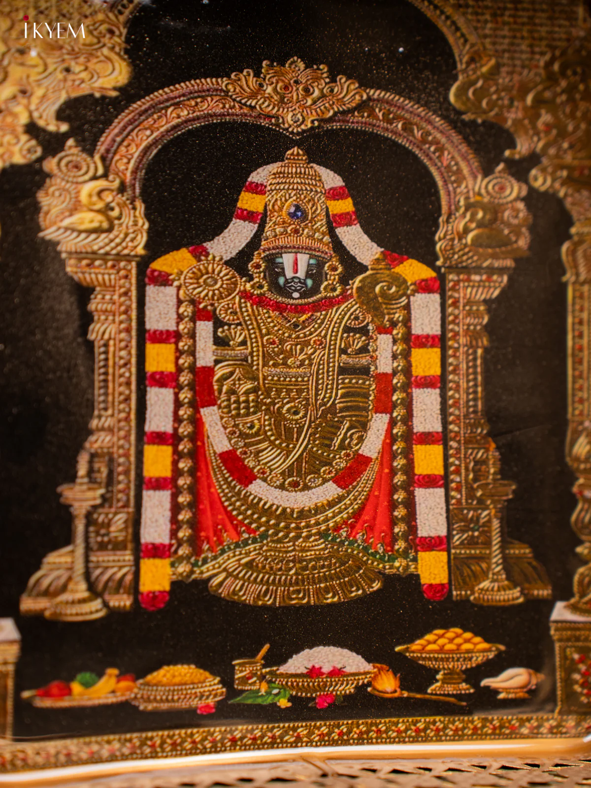 Lord Balaji Printed Square Metal Tray - KF24209 - Image 3