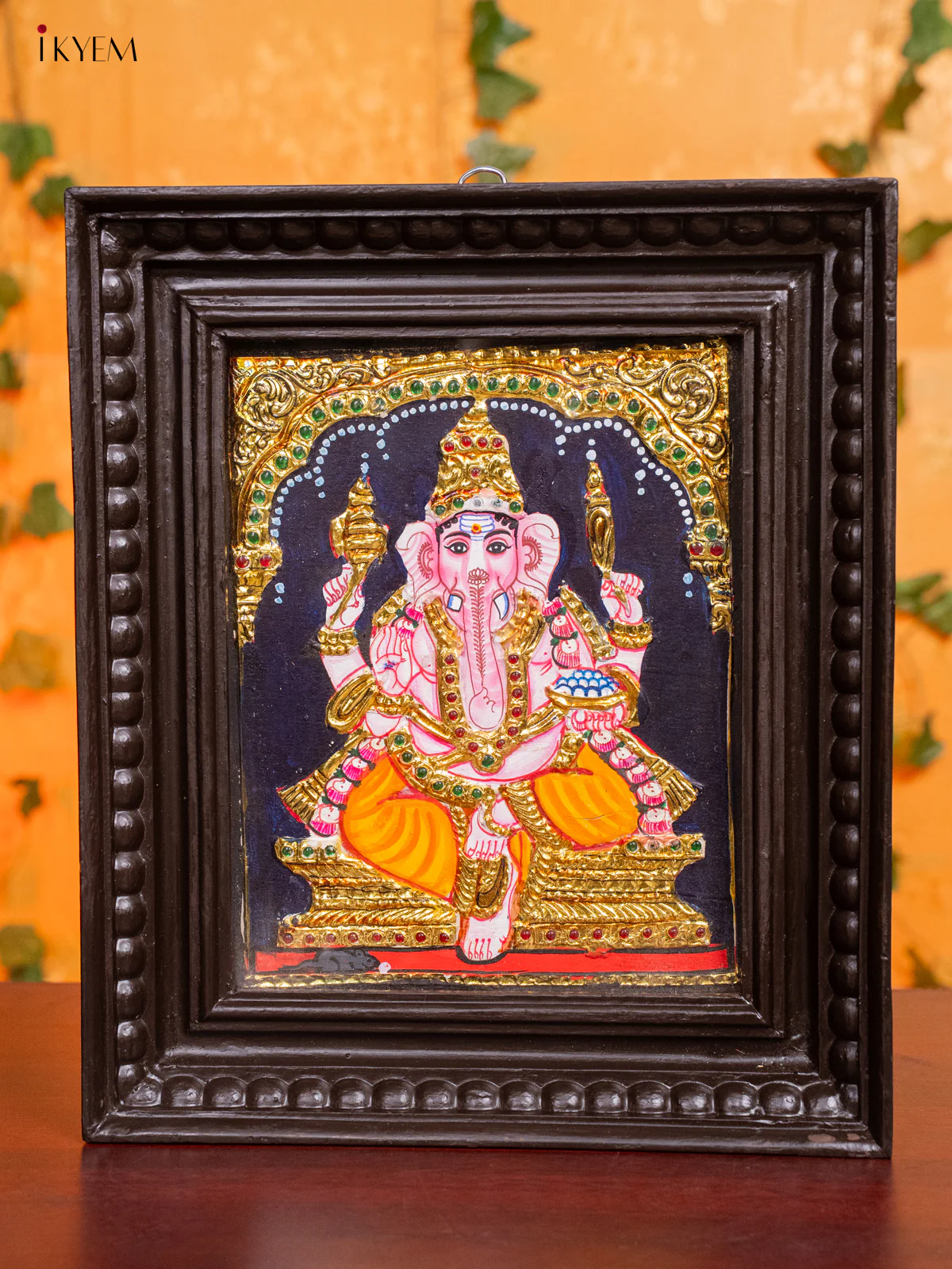 Lord Ganesha Tanjore Painting - (13x11) Inch - KH26140