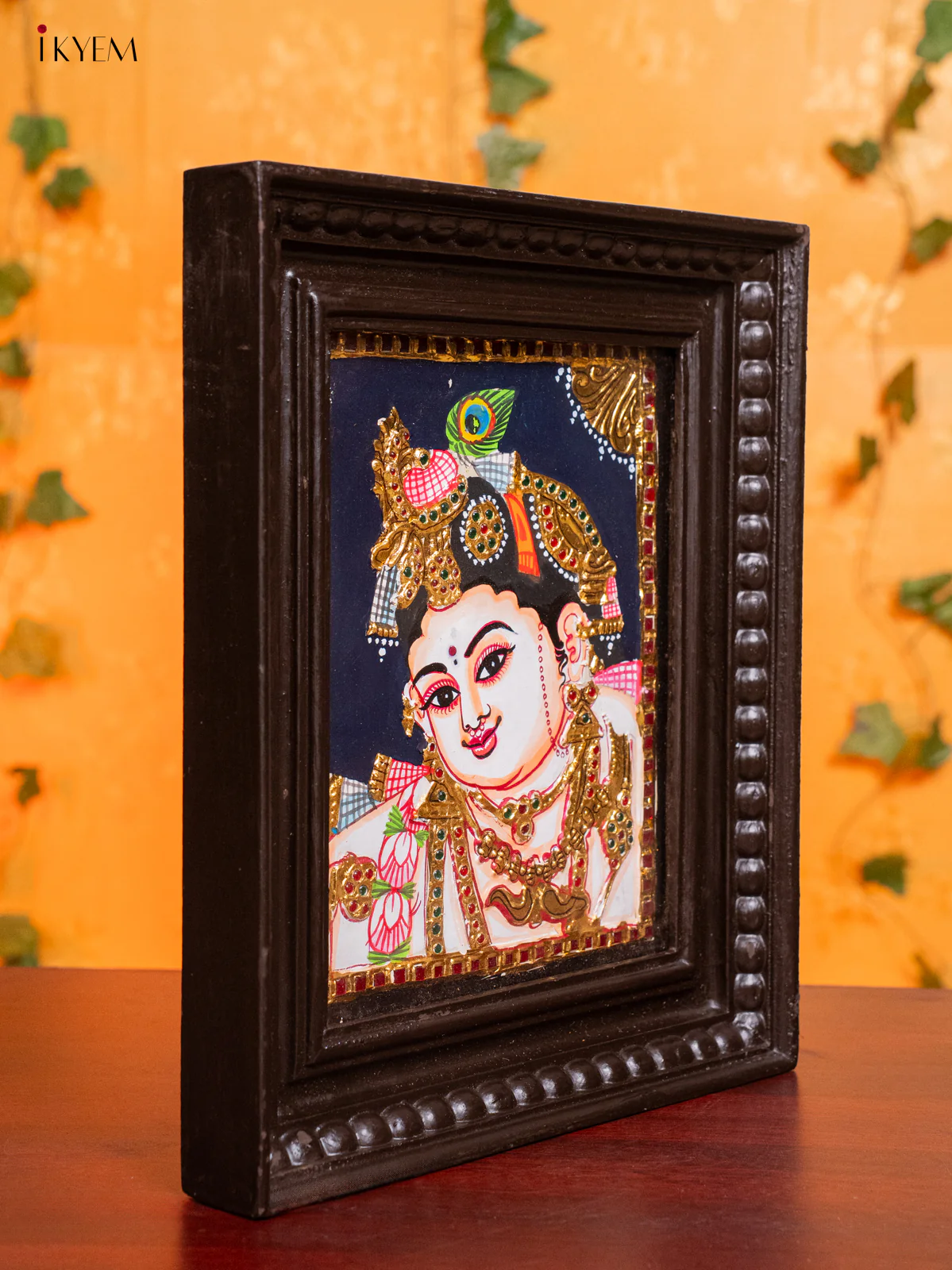 Lord Bala Krishna Tanjore Painting - (13x11) Inch - KH26150 - Image 2