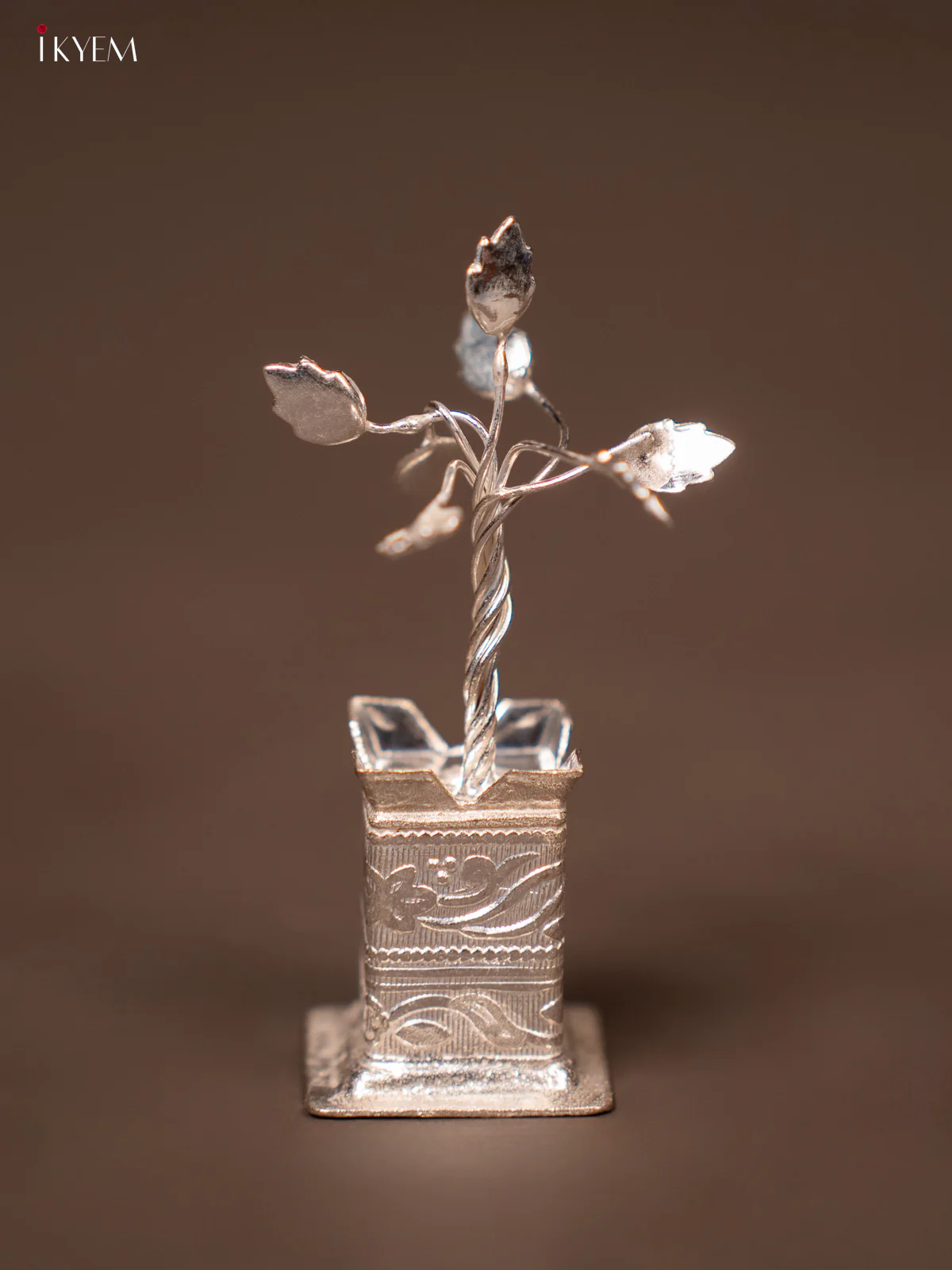 Medium Sized German Silver Tulasi maadam - KF17112