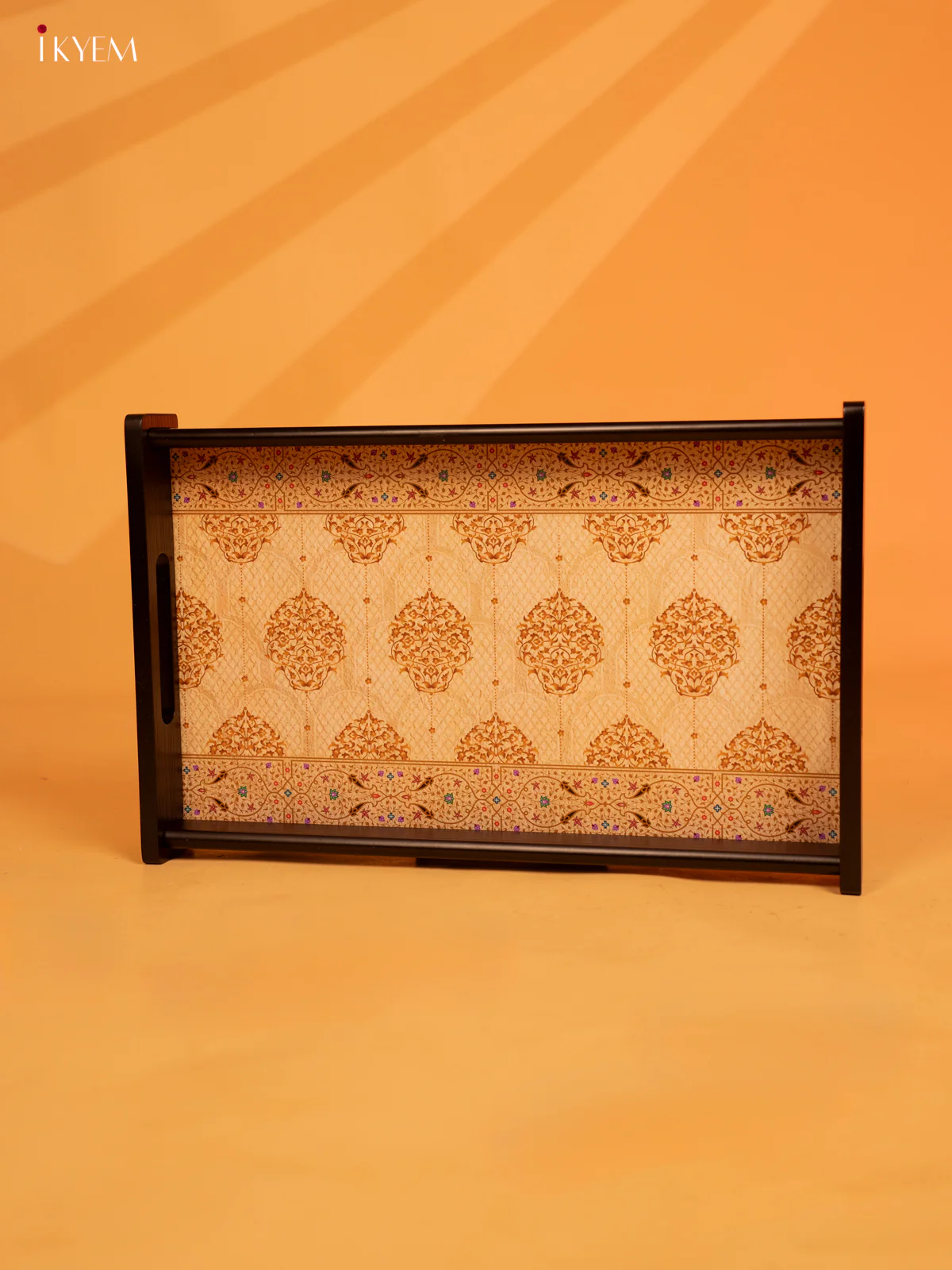 Regal Mughal inspired Rectangular Wooden Tray (14×8) - KL18135 - Image 2