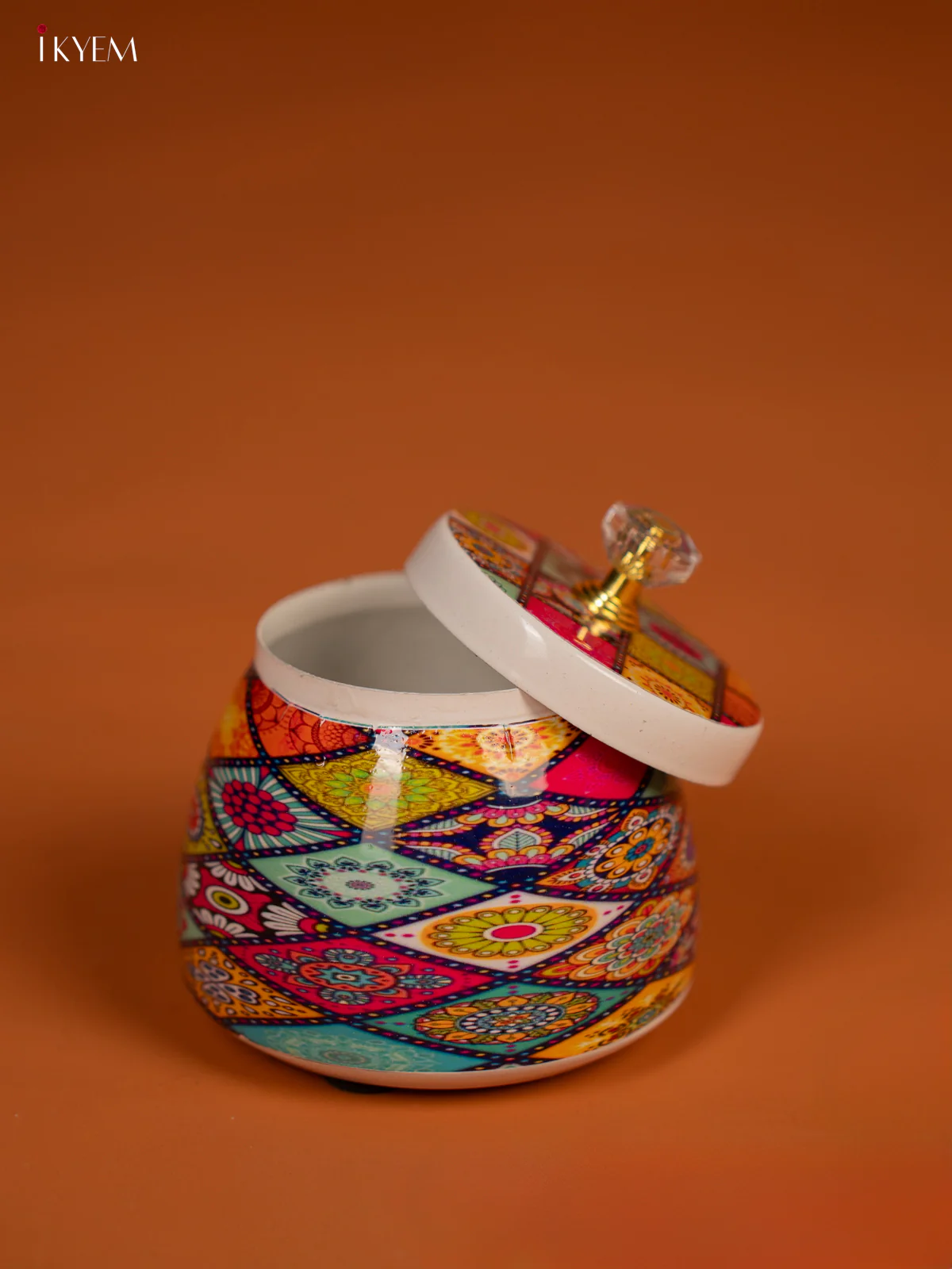 Mandala Art Printed MultiColour Dry fruits Jars - KF30119 - Image 3