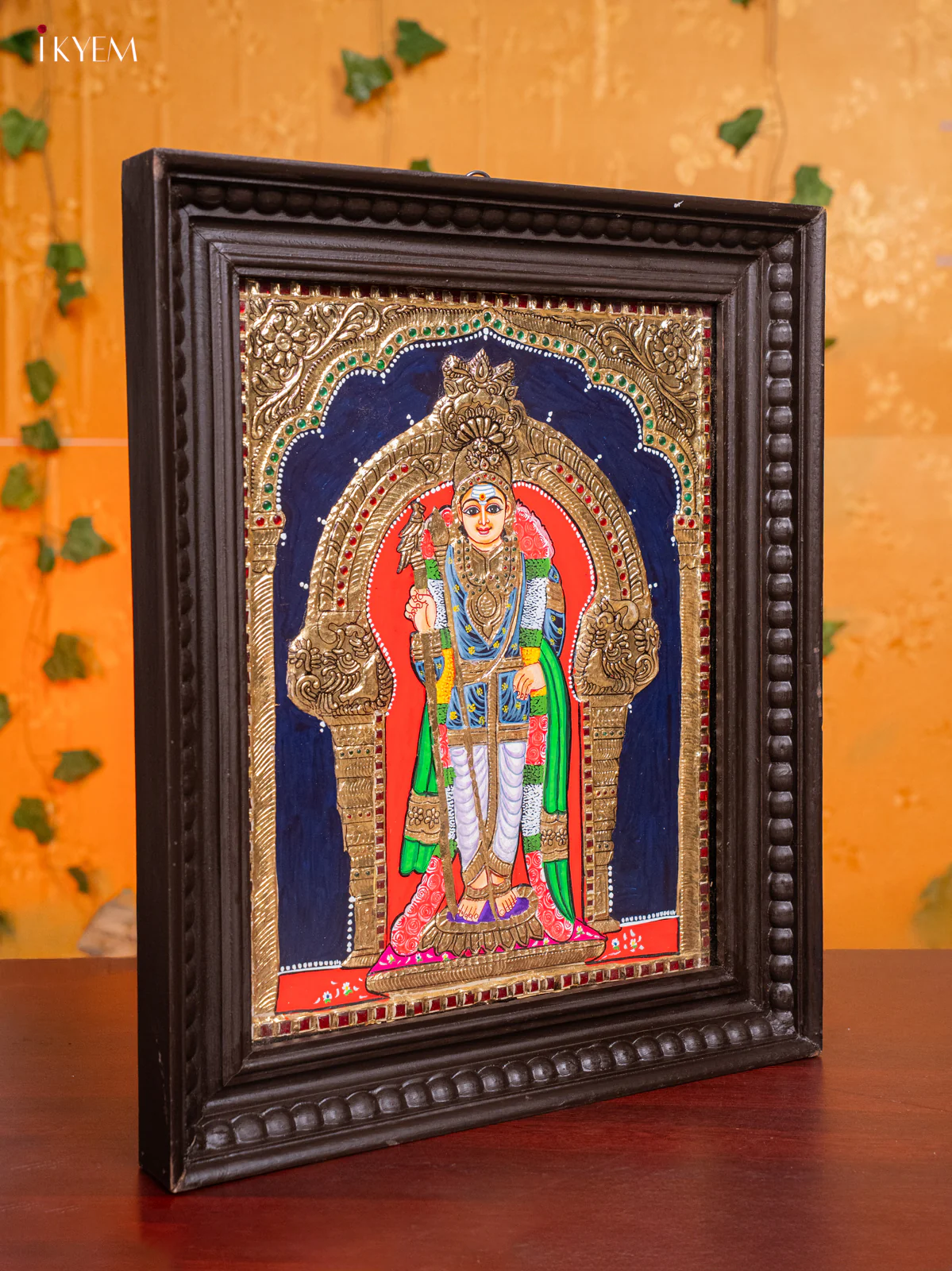Raja Alangara Palani Andavar Tanjore painting - (18x15) Inch - KH26185 - Image 2