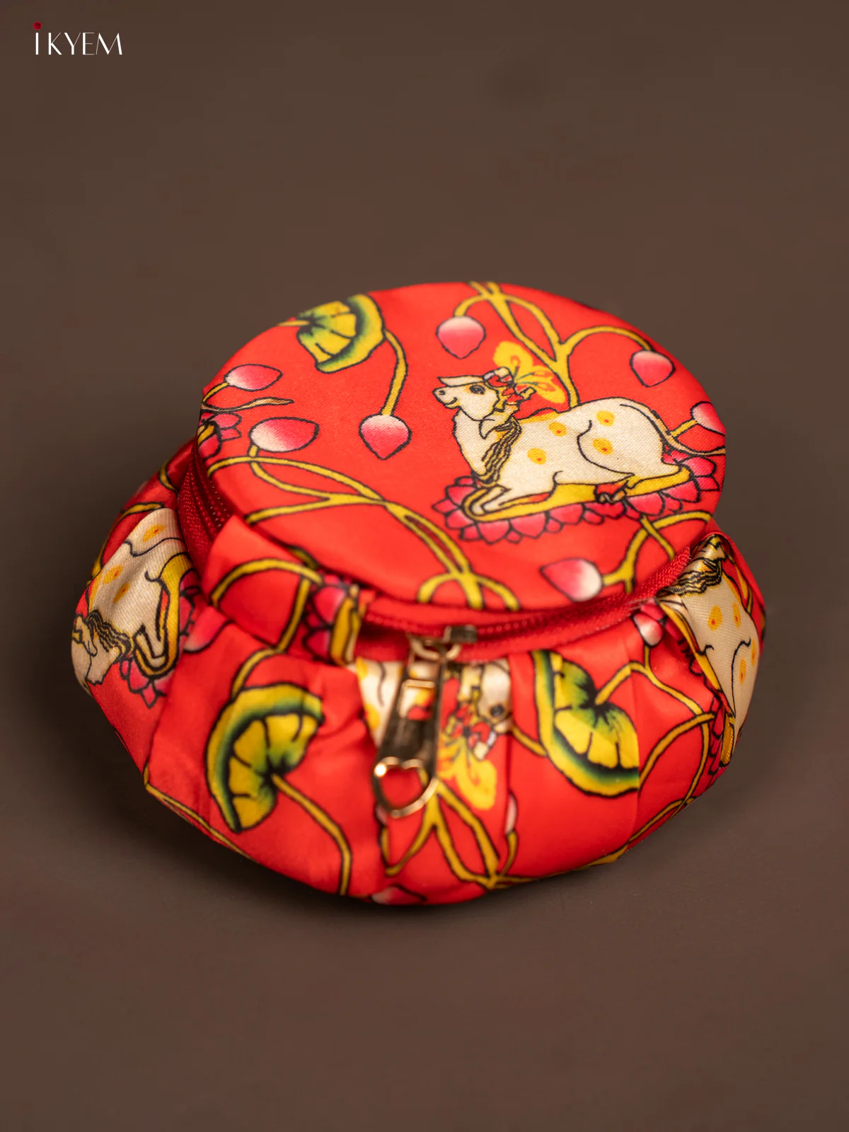4-inch Pichwai Printed Bangle Box - KF06111