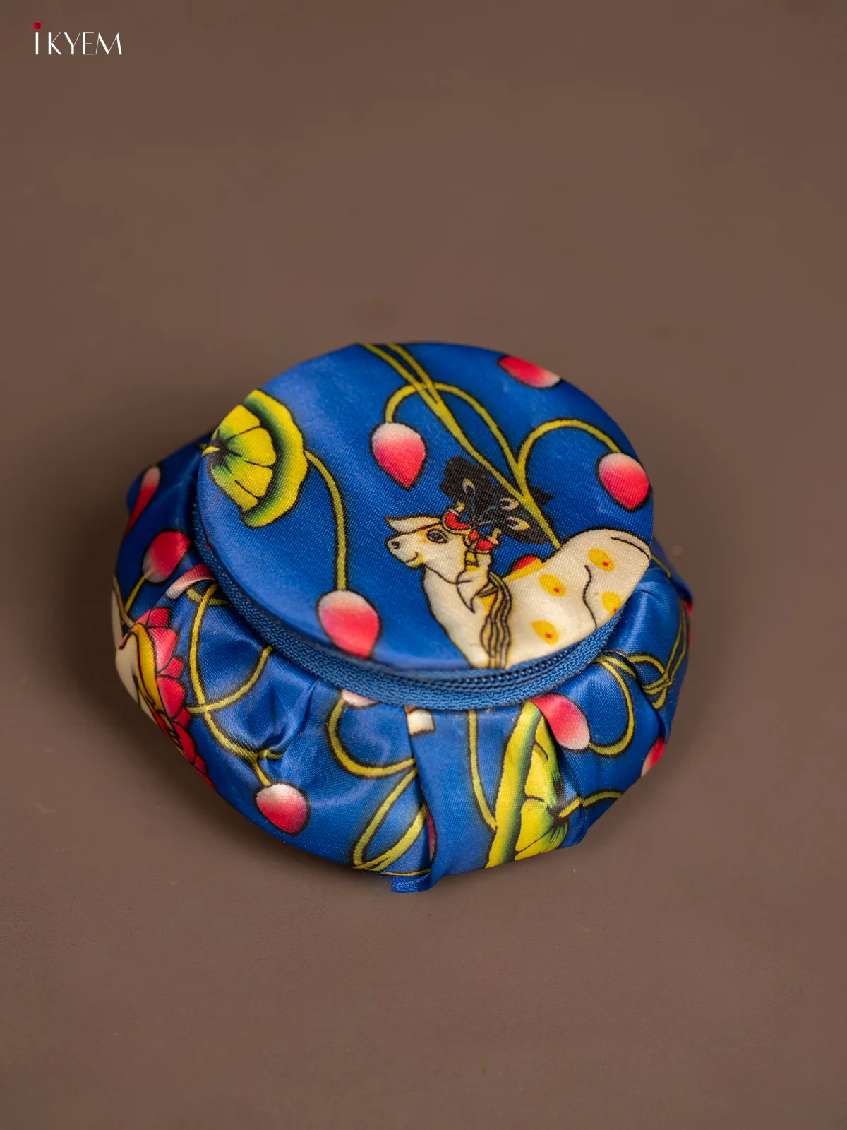 4-inch Pichwai Printed Bangle Box - KF06111 - Image 3
