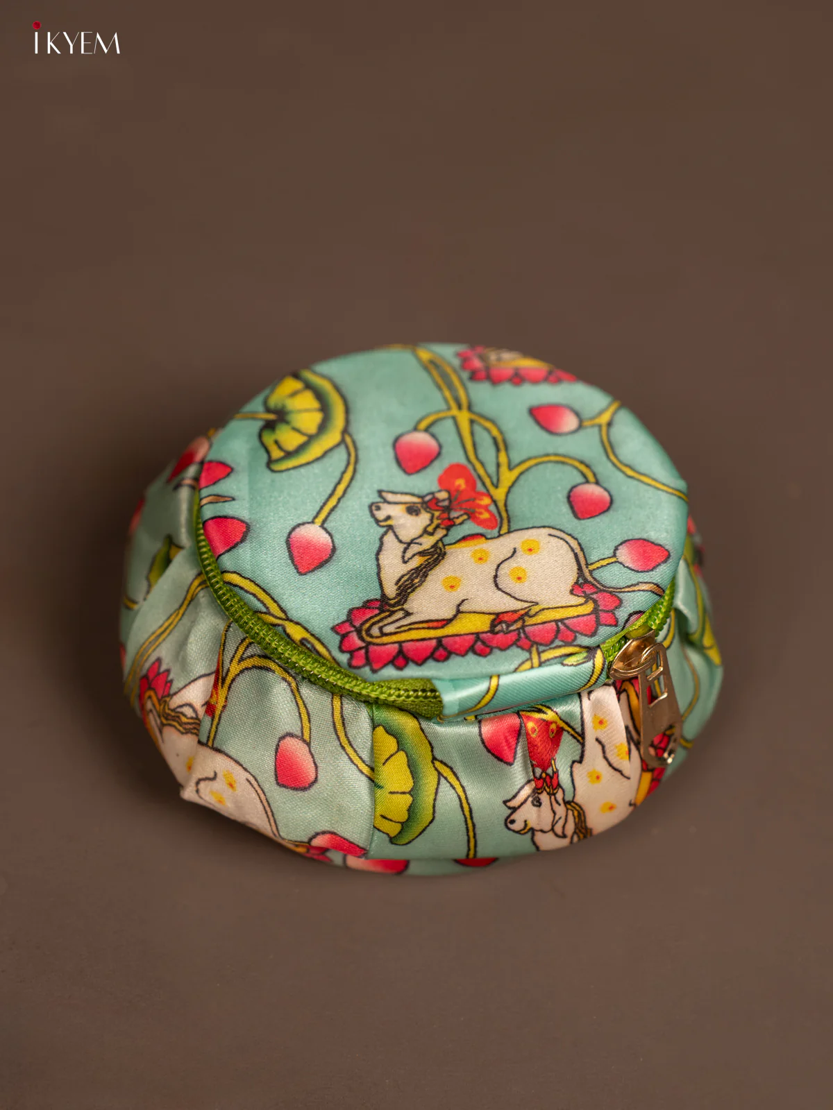 4-inch Pichwai Printed Bangle Box - KF06111 - Image 4