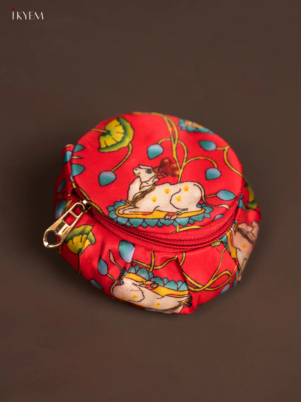 4-inch Pichwai Printed Bangle Box - KF06111 - Image 5