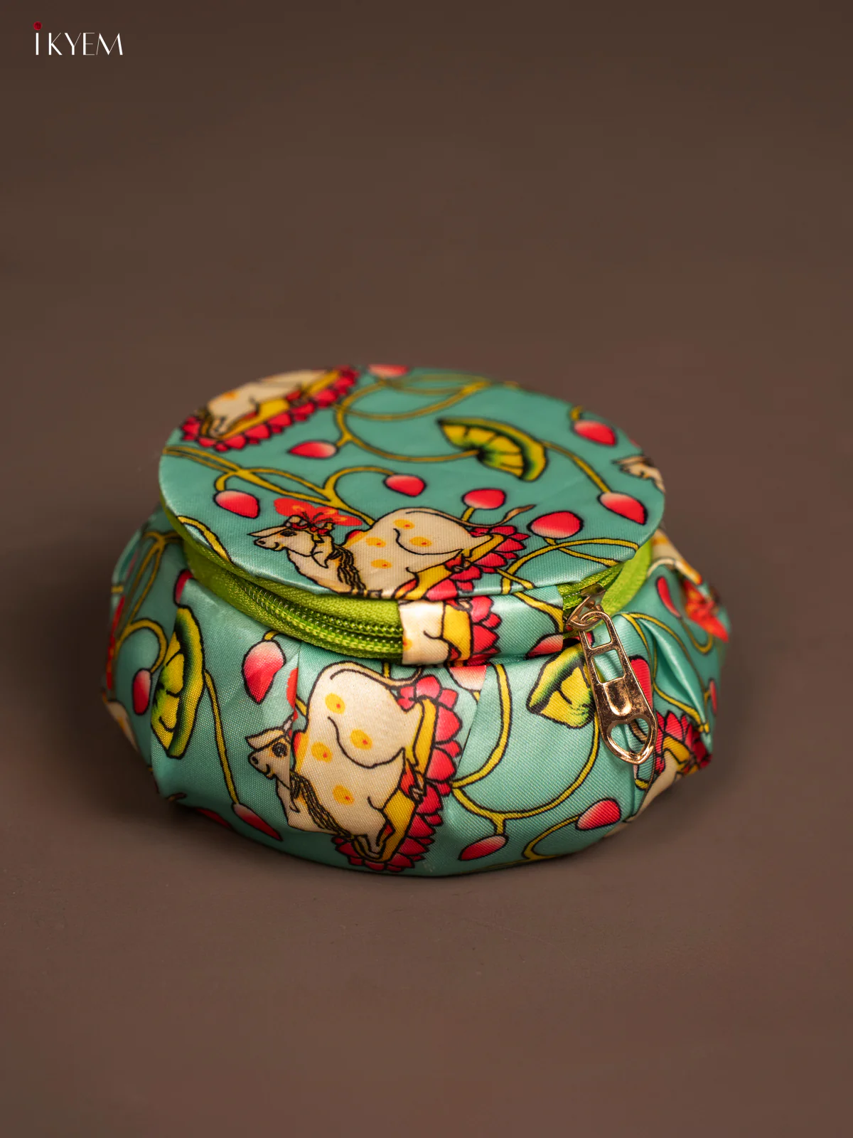 4-inch Pichwai Printed Bangle Box - KF06112 - Image 4