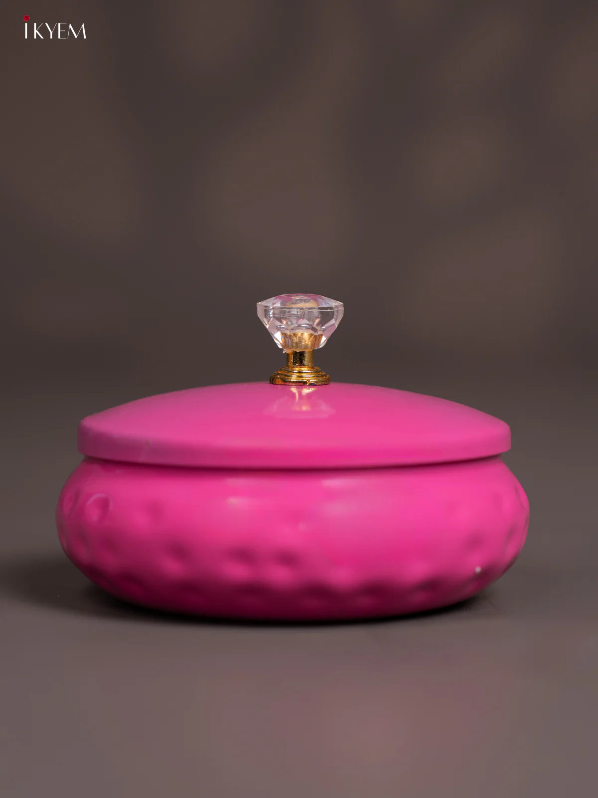 Pink Colour Metal dry fruits jar With Lid - KI09180 - Image 3
