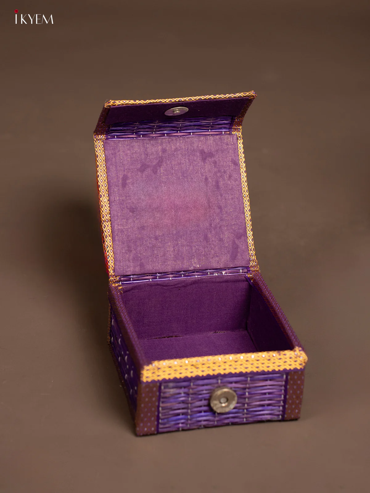 Purple Decorative Foldable Korai Trinket Box - KF09117 - Image 2