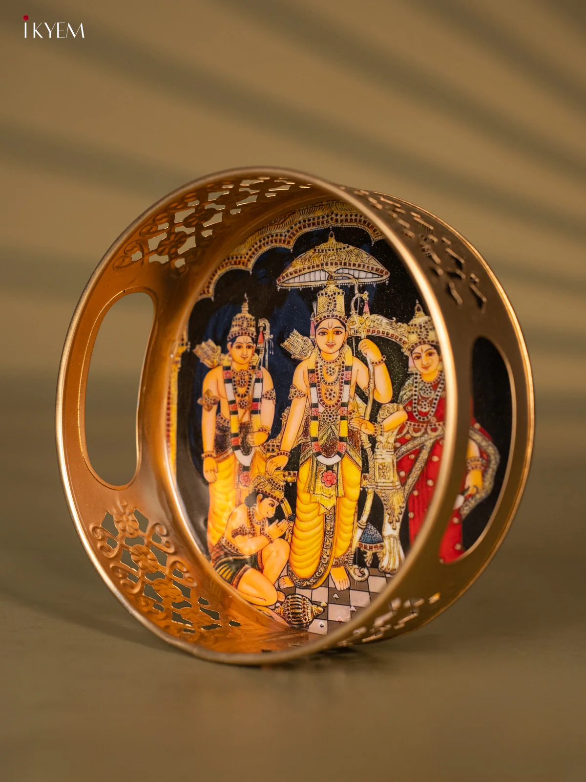 Brilliant Ram, Sita & Lakshman With Hanuman ji Printed Metal Tray - KH05178 - Image 3