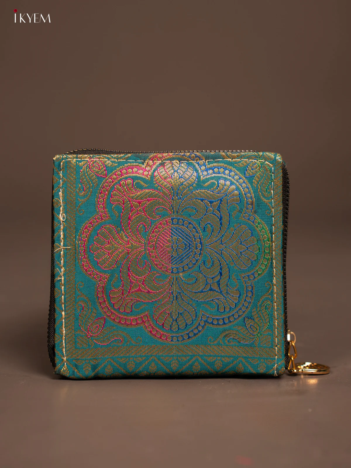 Rangoli designed Banarasi Zip Wallet - KF05111