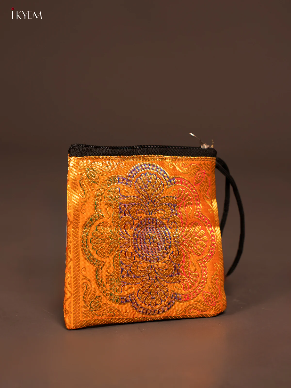 Rangoli designed Banarasi Coin Pouch -  KF05115 - Image 10