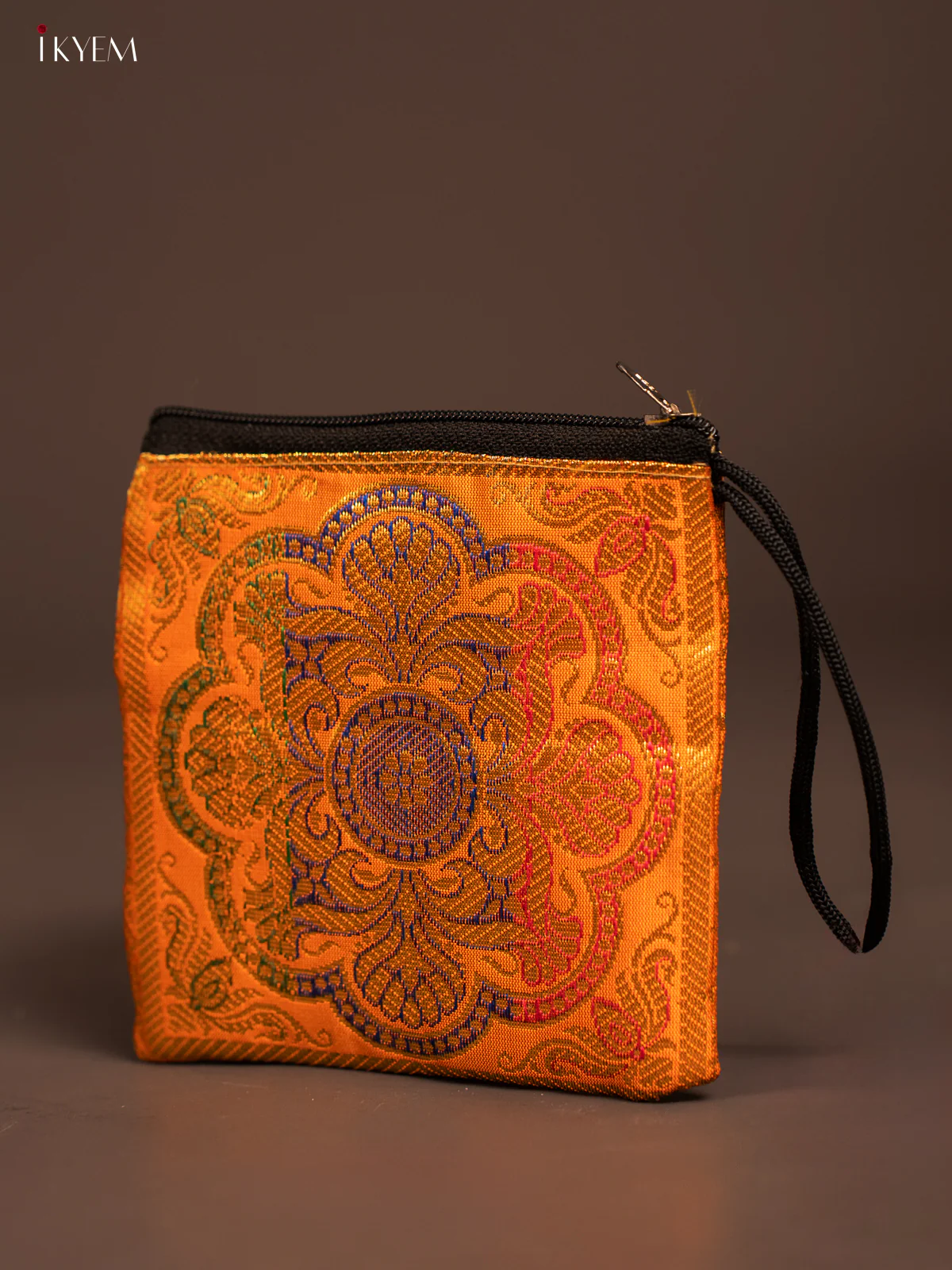 Rangoli designed Banarasi Coin Pouch -  KF05115 - Image 11