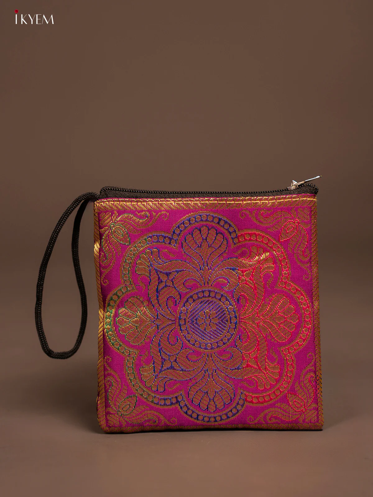 Rangoli designed Banarasi Coin Pouch -  KF05115 - Image 3