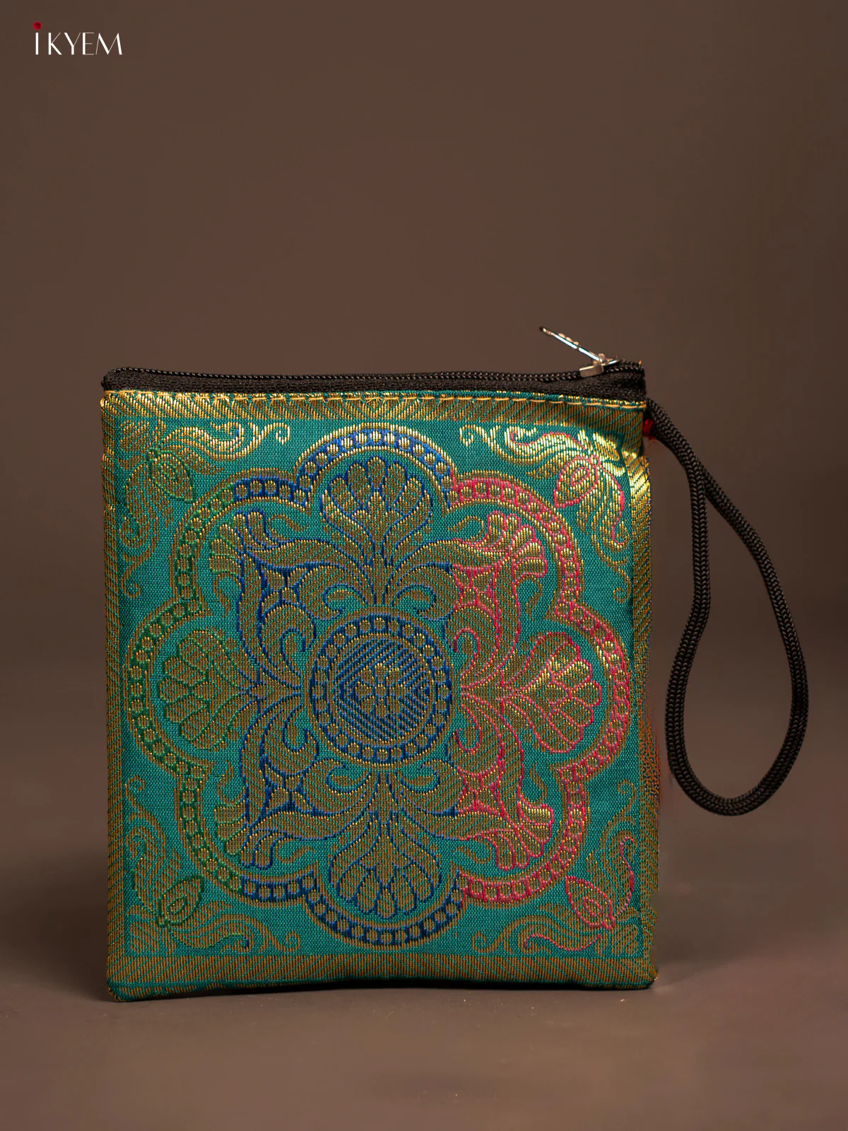 Rangoli designed Banarasi Coin Pouch -  KF05115 - Image 5