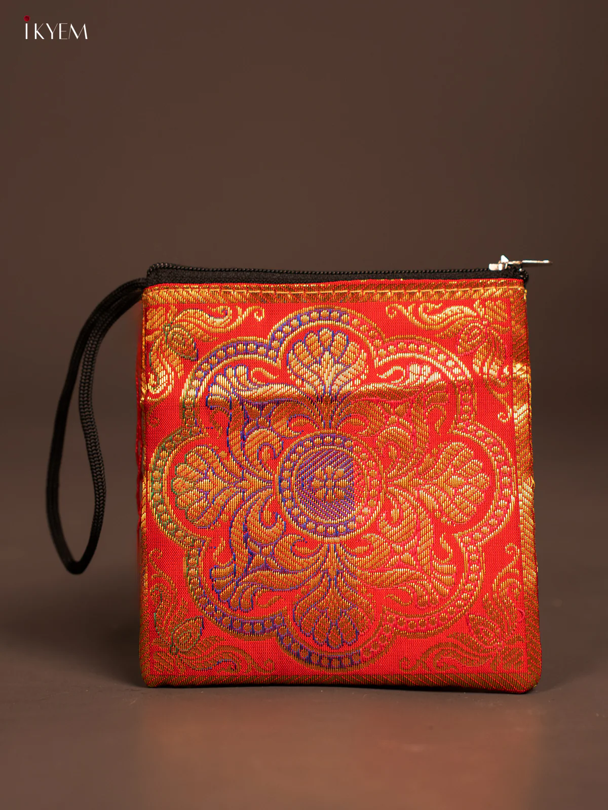 Rangoli designed Banarasi Coin Pouch -  KF05115 - Image 7