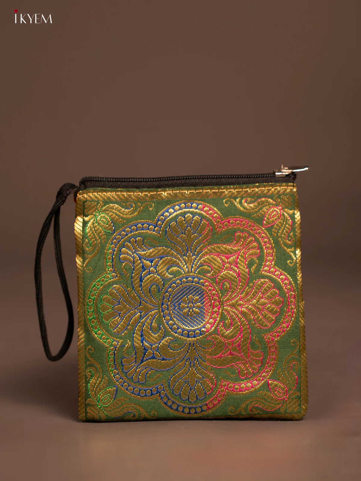 Rangoli designed Banarasi Coin Pouch -  KF05115 - Image 8