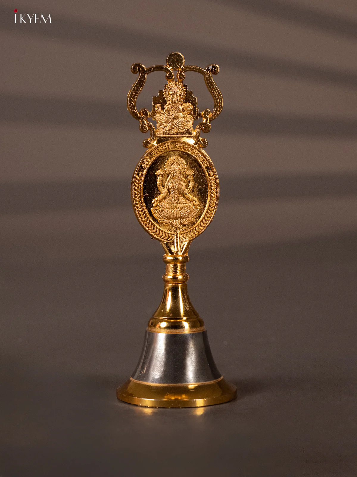 Exquisite Gold Plated Ganesha/lakshmi Bell - KH06125