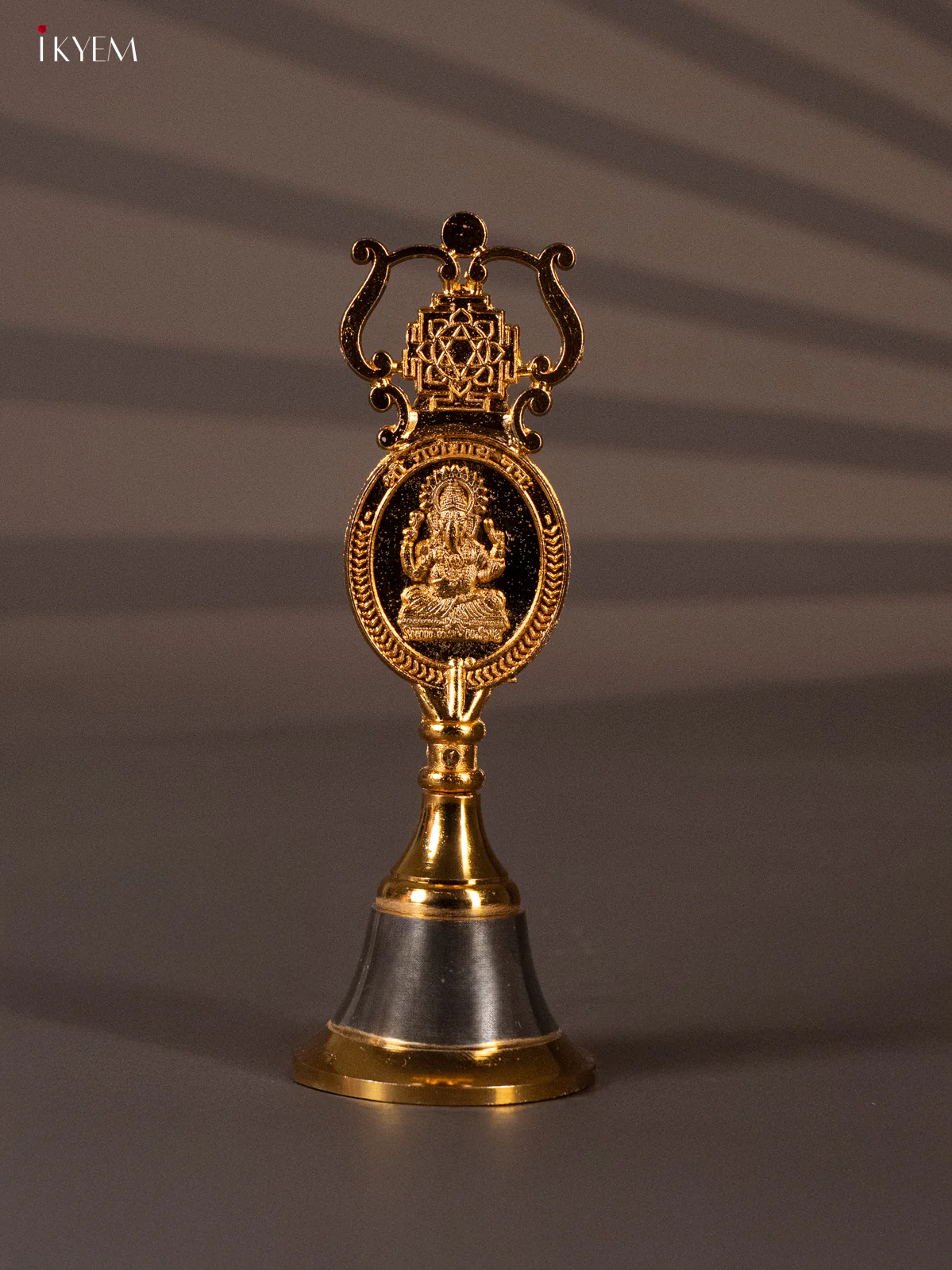 Exquisite Gold Plated Ganesha/lakshmi Bell - KH06125 - Image 4