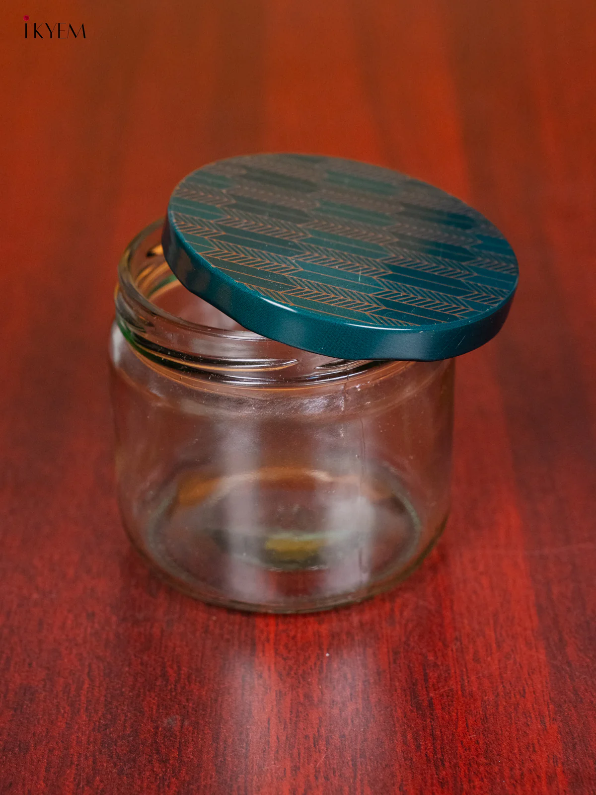 Glass Storage Jars With Elegant Blue Digital Printed Lid - KH28118 - Image 4