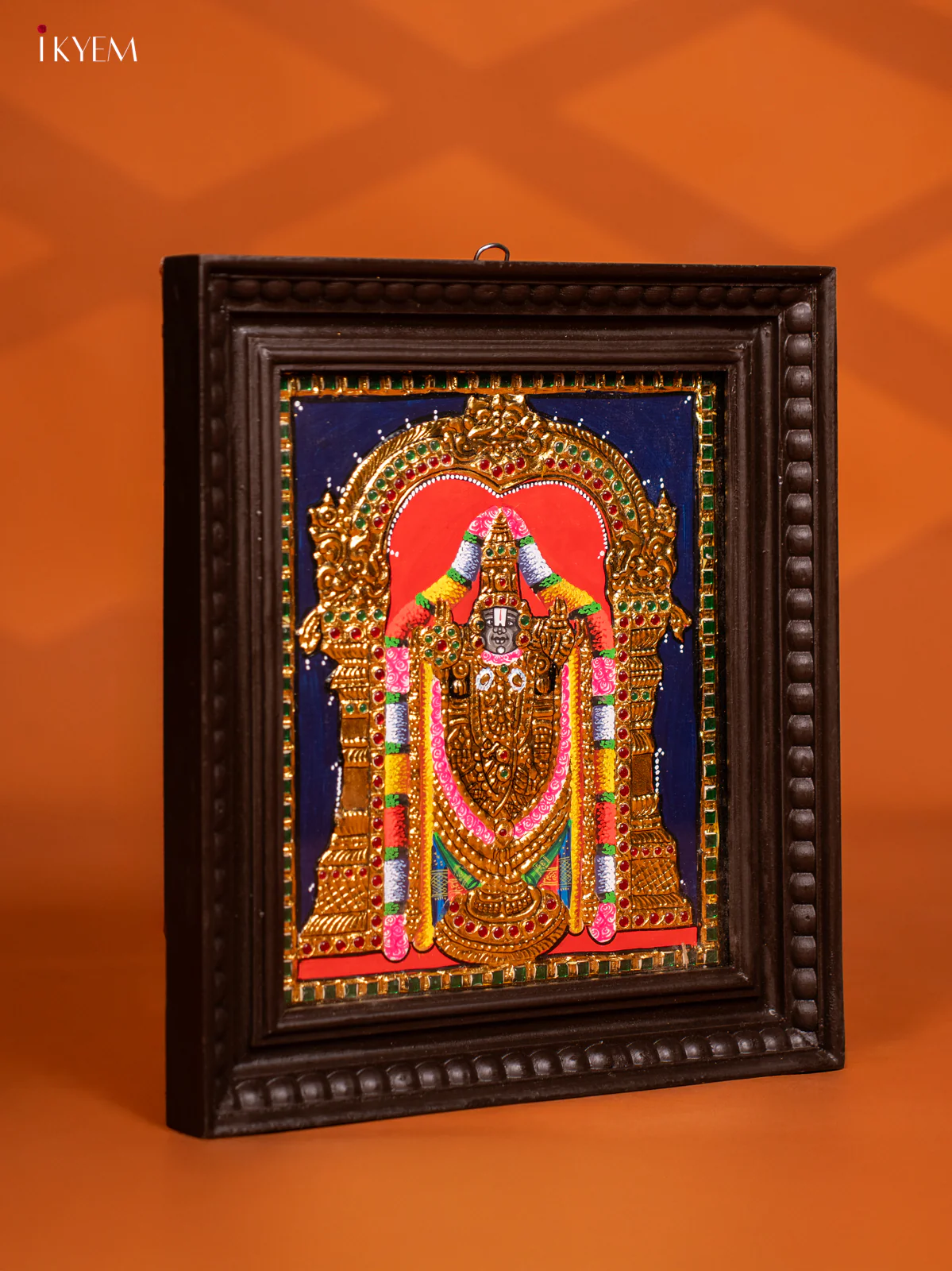 Tirupati Balaji Tanjore Painting - (13×15) Inch - KF10255 - Image 2